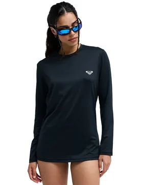 Rash Guard Manches Longues Happy Waves Anthracite XS - Roxy - FashionsVida