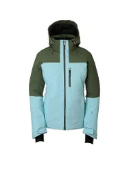 Damen Skijacke Bicolor Block hellblau 38 W