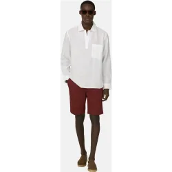 Bermuda de algodón y tencel elástico