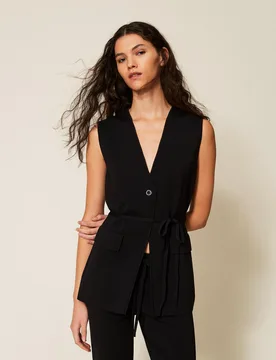 Twinset Gilet ajusté en maille - TWINSET - FashionsVida