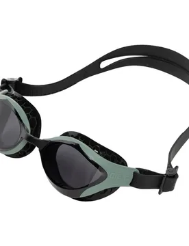 Air-bold Swipe Swimming Goggles Smoke Dark / Olive-Black One Size Men,Women - Arena - FashionsVida