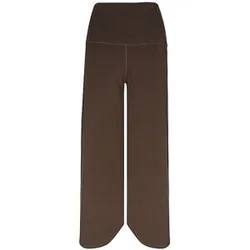 Pantaloni da yoga da donna Roll Over Tulip marrone S