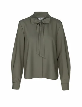 Self-Portrait Blouse olive XS - Self-Portrait - FashionsVida