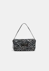 Schultertasche mit Metallverschluss Ecru OS
