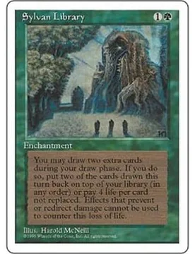 Sylvan Library 4th Edition - Magic: The Gathering - FashionsVida