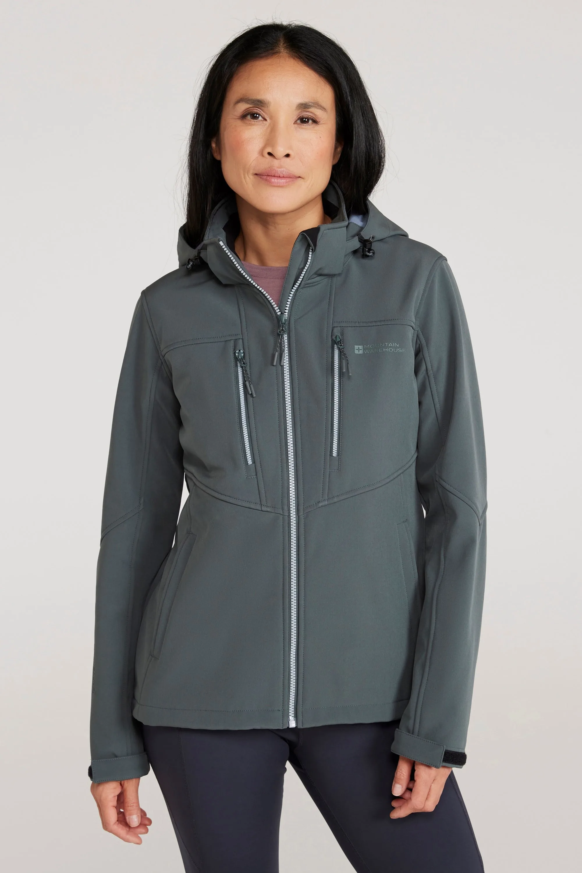 Genesis Womens Softshell Jacket - Green - Green - Size: 12 - Mountain Warehouse - FashionsVida