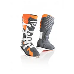 Stivali Moto Cross Enduro CE X-RACE Arancio Grigio taglia 41