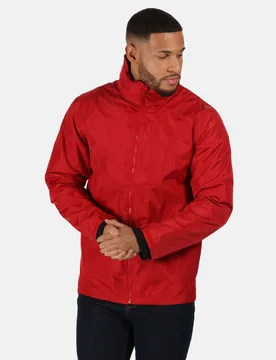 Mens Classic Waterproof Jacket (Classic Red/black) - Size Large - Regatta - FashionsVida