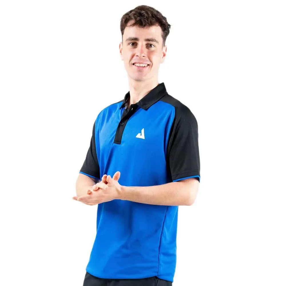 Team 26 Short Sleeve Polo Black / Blue L - JOOLA - FashionsVida