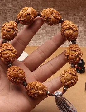 Hand-carved olive pits, each piece is unique, featuring the eight Zhong Kui and nine dragons motifs, a master-grade collectible - Aliexpress - FashionsVida