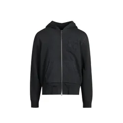 Sweat droit zippé Quad en coton