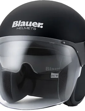 Casco Moto Jet Pod 06 Mono Nero Opaco taglia XS - Blauer - FashionsVida