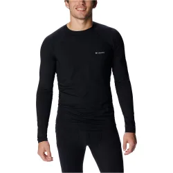 Midweight stretch long sleeve camiseta térmica manga larga hombre Negro (L)