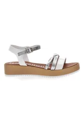 Sandali Bianchi e Argento con Platform 4194 38
