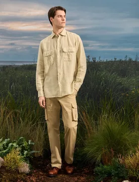 Pantalon cargo de hombre en twill - Verhunt - FashionsVida