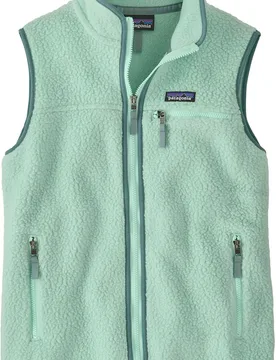 Polaire zippée en Polartec® - W's Retro Pile Vest Thin Ice - Taille S - Bleu - Patagonia - FashionsVida