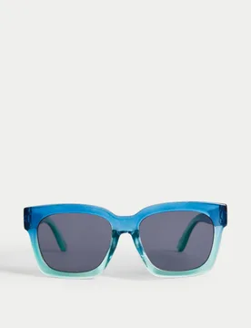 Kids' Polarised Sunglasses (S-L) Blue Mix female - M&S - FashionsVida