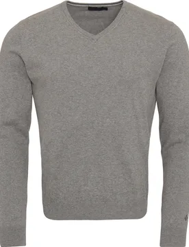 Pullover Junior Classic V-Neck, grau 140 - Cross - FashionsVida