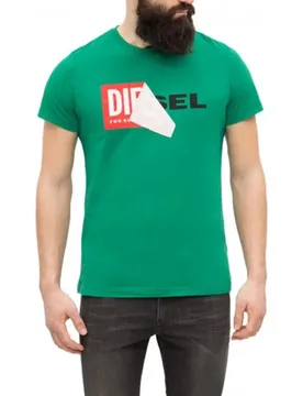T-Diego-Qa Mens Green T-Shirt - Diesel - FashionsVida