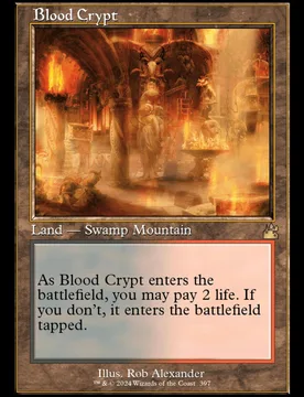 Blood Crypt (Retro Frame) (Foil) Ravnica Remastered - Magic: The Gathering - FashionsVida