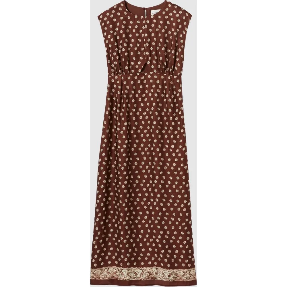 Vestido largo estampado manga sisa - CLAUDIE PIERLOT - FashionsVida