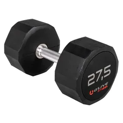 Haltère Rubber Pro-style 27.5kg Black 27.5 kg