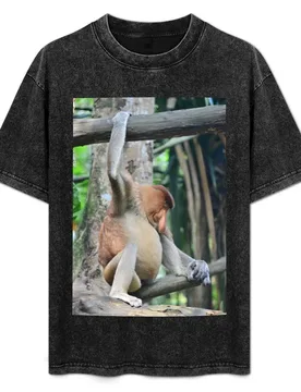 Sleeping monkey T-Shirt Independence Day Short Sleeve T-Shirt - Aliexpress - FashionsVida