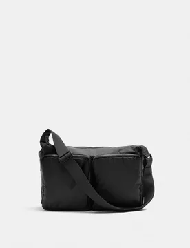 Stormwear Zip Messenger Bag Black male - M&S - FashionsVida