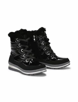 Aquastop-Stiefelette Teddyfutter - Schwarz - female - Size: 38.5 - Avena - FashionsVida