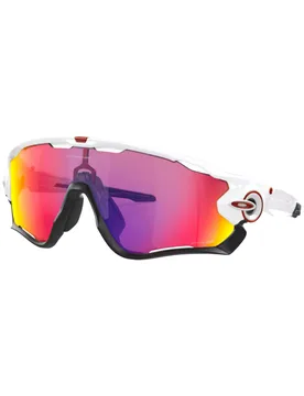 Lunettes de soleil - Jawbreaker Polished White Prizm Road - Blanc - Oakley - FashionsVida