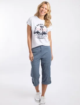 Salena Womens 3/4 Length Trousers - - Size: 18 - Weird Fish - FashionsVida