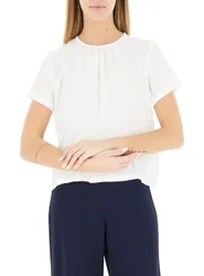 I BLUES Blusa misto seta PANNA 48