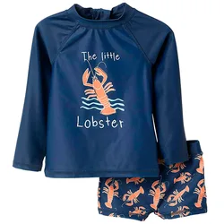 Rash Guard Manches Longues 3107128801 Dark Blue 5-6 Années Garçon