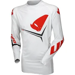Maglia Moto Cross Enduro SLIM EGON Bianco Rosso taglia XL