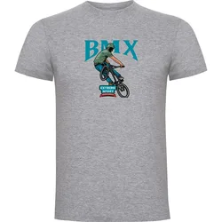 Maglietta A Maniche Corte Bmx Extreme Heather Grey