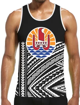 D Print Polynesia Tahiti sea Summer Beach Sea Men's Tank Tops Casual Fitness Bodybuilding Gym Muscle Men Sleeveless Vest Shirt - Aliexpress - FashionsVida