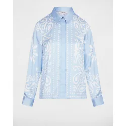 Camisa de mujer fluida estampada