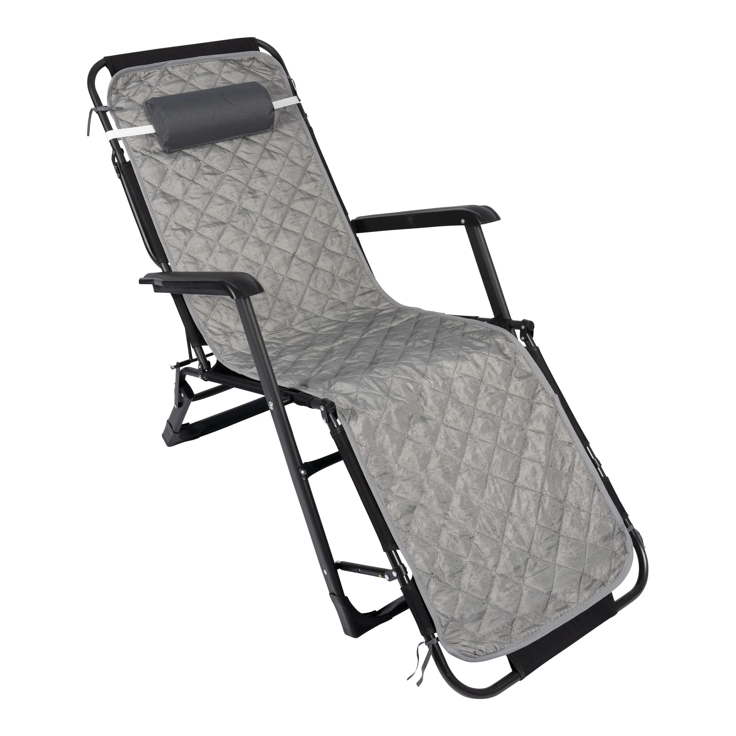Gartenliege „Premium“ schwarz grau - genialo - FashionsVida