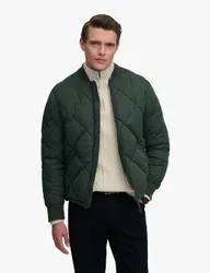 Quilted Puffer Jacket Green male