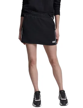Pantaloni A Vita Alta Sport Hd Logo Piped Black / White L - DKNY - FashionsVida