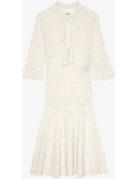Zadig & Voltaire - Vestido Memphisa corto de mangas 3-4 - Zadig & Voltaire - FashionsVida