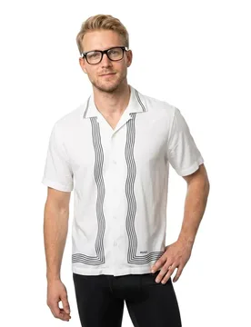 Hugo Camicia A Maniche Lunghe Exolino 10280301 Red Natural M - Hugo Boss - FashionsVida