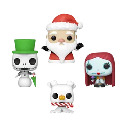 The Nightmare Before Christmas Holiday Pocket POP! 4-Pack