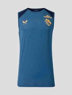 Leicester Tigers Men's 2026/27 Training Vest - Blue BLUE 4XL male - Castore - FashionsVida