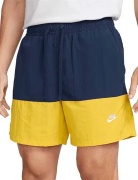 Club Color Blocked Woven Shorts - Shorts-Sport - blau / gelb - Herren - Size: S - Nike - FashionsVida