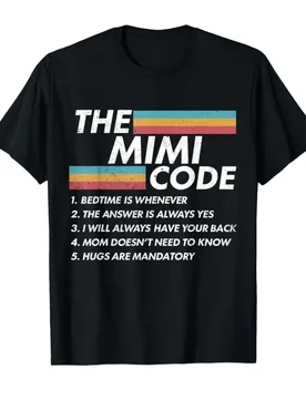 The Mimi Code Bedtime is Whenever The Answer is Always Moms T-shirt For Men Women 100% Cotton T Shirts Short Sleeve Tops 0427-2 - Aliexpress - FashionsVida