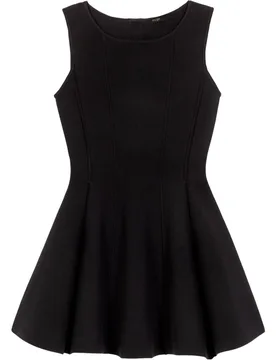 Vestido corto acampanado con lazos joya - Maje - FashionsVida
