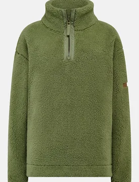 Coast Women's Fleece Sweatshirt in Green Size: 16 - Green - Size: 16 - Lighthouse Clothing - FashionsVida