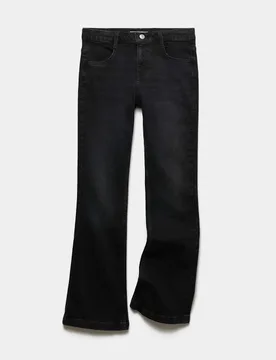 Denim Kickflare Jeans (6-16 Yrs) Black Denim female - M&S - FashionsVida