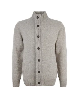 Strickjacke ESSENTIAL hellgrau M herren - Barbour - FashionsVida
